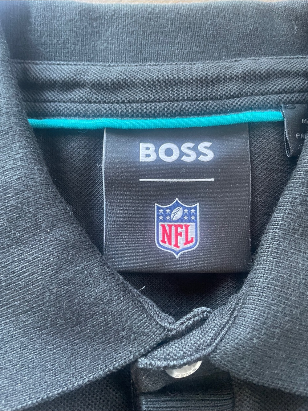 Set of 2 Boss Black Polo Shirts w/ Miami Dolphin Logo SZ XL and XXL - Picture 3 of 12